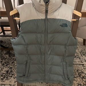 The North Face Black and White Patterned Vest